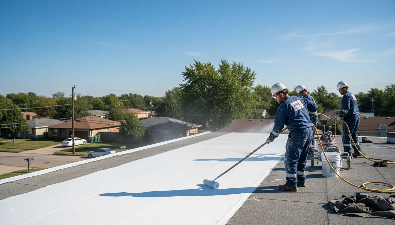 Commercial roof coating in Wever, IA near me
